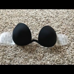 Black stick-on bra
